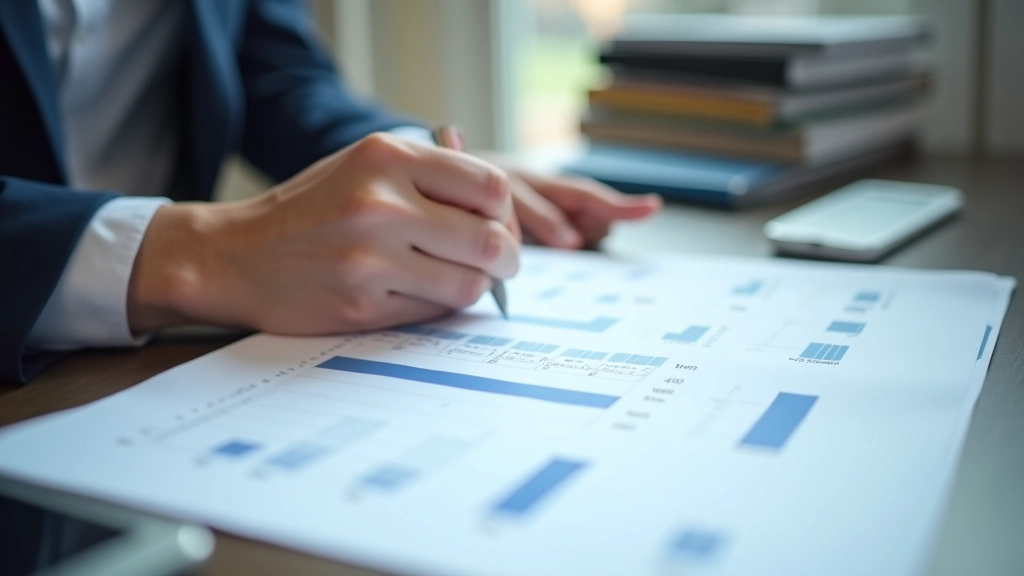 Key performance indicators dashboard with ratios and trend charts for financial analysis