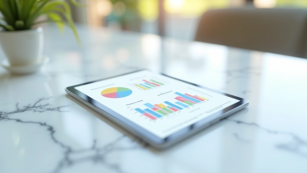 Close-up of financial charts and analysis spreadsheet
